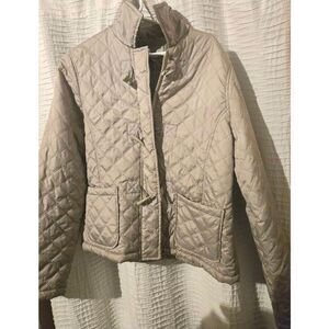 Quilted Beige Lightweight Puffer Jacket